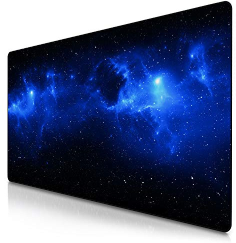 TITANWOLF - Tapis de Souris Gaming XXL 1200x600mm - Tapis de Table Surdimensionné Extra Grand XXXL – précision et rapidité - pour Souris et Clavier Roccat Razer Logitech – Noir Motif Stars Cosmos