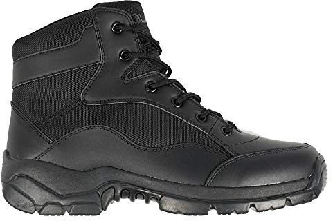 LA Police Gear LAPG BFD Core Men's Black Tactical Boots, 6 Inch Duty Boot, Black Boots for Men - 11-Standard