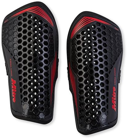 Mitre Aircell Football Shin Pads | Extremely Breathable | Impact Protection | Lightweight Shin Guard Shinguards