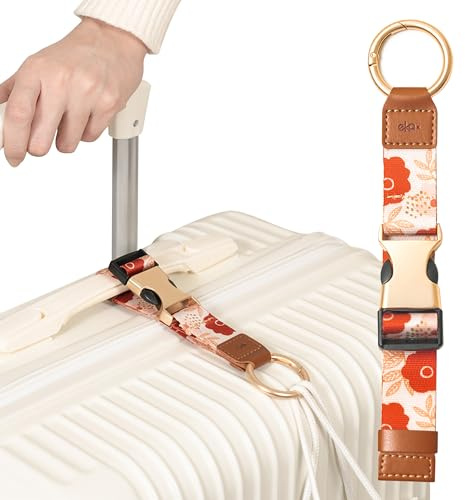 Correa de transporte de viaje con ganchos de anillo y hebilla, agarre de chaqueta para viajes, 9.25 inch/235mm