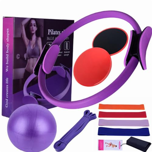 Solinder Anillo de pilates para entrenamiento en casa, pilates y pelotas, bandas de resistencia y más, perfecto para el equipamiento de pilates en casa