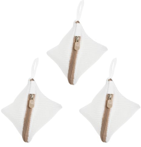 MAGICLULU 3 pièces mini à linge, filet à linge en polyester maillé pour machine à laver avec fermeture éclair, sacs de rangement pour chaussettes et sous-vêtements pour la maison et l'hôtel