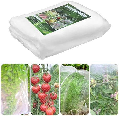 WEXFFU Rete Antiuccelli, 2.5 x 10m Rete anti Uccelli, Rete anti Insetti, Rete per Uccelli Protezione, Rete Orto Proteggere Ortaggi Frutti Fiori da Uccelli Animali Parassiti