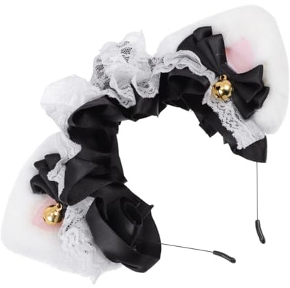 OATIPHO 1 Pieza Diadema de Orejas de Gato con Campana Accesorio de Fiesta de Moda para Adultos Decoración de Cabello y Prop para Disfraces para Fiestas y Celebraciones
