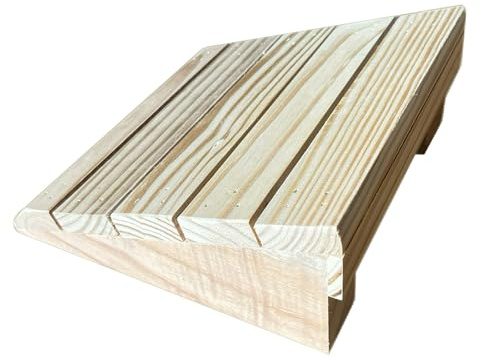 JLLEIZYZ Rampe Trottoir, Rampes Voiture, Matériau en Bois Massif, Support Inférieur Renforcé, Force Uniforme, Convient aux Motos et aux Chariots(20x20x7cm/8x8x2.8in)