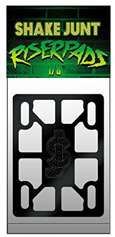 Shake Junt Skateboard Risers 1/8 Black Riser Pads