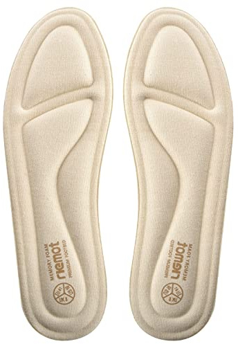 riemot Semelles Chaussures Confort Homme et Femme, Semelle Memoire de Forme Offrant de Superbes Absorption des Chocs et Amortissantes, Coussinet Chaussure pour Toutes les Chaussures Femme Beige EU 41
