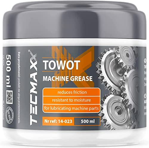 TECMAXX Mehrzweckfett 500 ml - Lagerfett - Effizient Schmierfett - Ein reibungsminderndes Kugellagerfett - Langzeitfett - Kettenfett Fahrrad -Fett - Maschinenfett - Getriebefett Towot