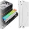 EZDIY-FAB ARGB Arbeitsspeicher RAM Kühler DDR Kühlkörper für DIY PC Game MOD DDR3 DDR4 - weiß (kompatibel mit Aura Sync, RGB Fusion und Mystic Light Sync), 2 Stück