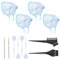 XPOOP 12 Piezas de Gorro de Tinte Desechable, Gorro Mechas, Gorro de Tinte Kit con Cepillo de Tinte y Ganchos, herramienta para teñir el cabello para la Peluquería, El Teñido Casero y Salón