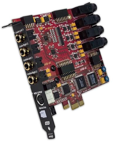 ESI Juli@ eX | 32-bit 192kH PCIe-Audiokarte mit 4 EIN-/Ausgängen für Audio in allerbester Qualität!