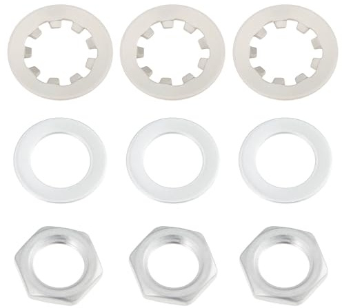 AS Axis Spindleon 30Pcs M7 7mm Potentiometer Nuts and Washers Kit for Dime Size Metric Mini Guitar and Amp Pots