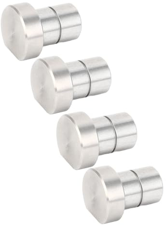 Fafeicy Perros de Banco, Accesorios de Banco de Trabajo de Acero Inoxidable 3/4, Almohadillas Antideslizantes para Sujeción de Mesa de Carpintería