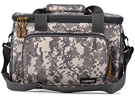 Lixada Sac de transport à bandoulière multifonction pour la pêche, camouflage