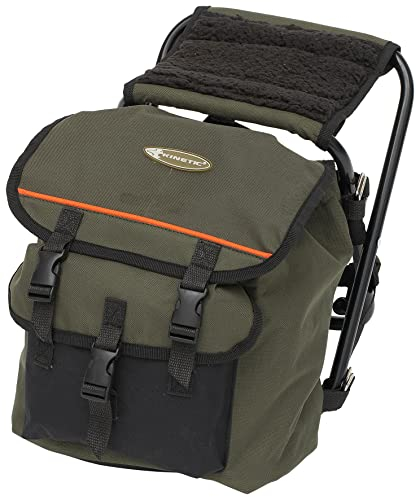Kinetic Kinder Rucksackstuhl, Leichtgewicht, großes Fach für Equipment, ideal für kleine Angler im Alter von 5-10 Jahren
