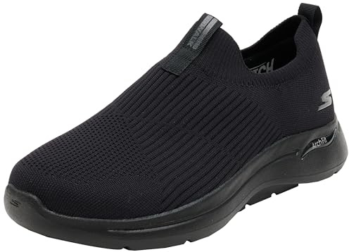 Skechers Men's Gowalk Arch Fit-stretchfit Athletic Slip-on Casual Loafer Walking Shoe Sneaker, Black, 9