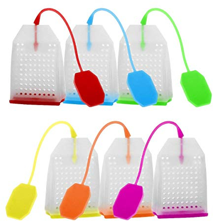 Xrten Lot de 6 infuseurs à thé en silicone réutilisables