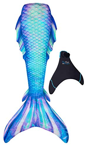 Fin Fun Atlantis - Meerjungfrauenflosse zum Schwimmen - inklusive Monoflosse - widerstandsfähig - für Kinder & Erwachsene