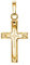 JEVELION Kreuz in Kreuz-Anhänger Goldkreuz Jesus Christus Kettenanhänger 333 Gold 8 Karat