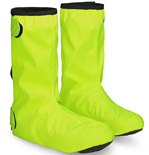 GripGrab Dryfoot 2nd Edition Bicycle Rain Overshoes Waterproof Shoe Covers for Everyday Cycling Shoes Long Bike Gaiters
