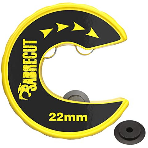 1 x SabreCut APSC22 22mm (55/64) Tagliatubi automatico con clip e torsione Tagliatubi Corpo compatto in lega di zinco con rotella da taglio in acciaio per utensili SKS-3 a lunga durata