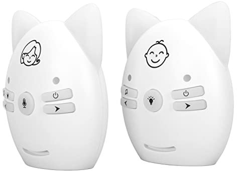 Monitor de Audio para Bebés, Guardería Digital para Bebés, ISM 905 a 925MHz 100 a 240V Transmisión de Cifrado Digital Inalámbrica 10 Volúmenes Ajustables para Niños (Blanco)