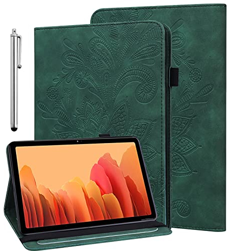 BOLELAW Custodia per tablet Amazon Kindle Fire HD 8 & 8 Plus (12/10th Gen, 2022/2020 Release) 8 con pennino capacitivo in pelle PU per Kindle Fire HD 8 Tablet Case (Verde)