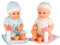 Dream Collection Poupées jumeaux, avec accessoires de poupée, corps doux en vinyle, vêtements de poupée, tétine et biberon, 30 cm, poupée à partir de 2 ans