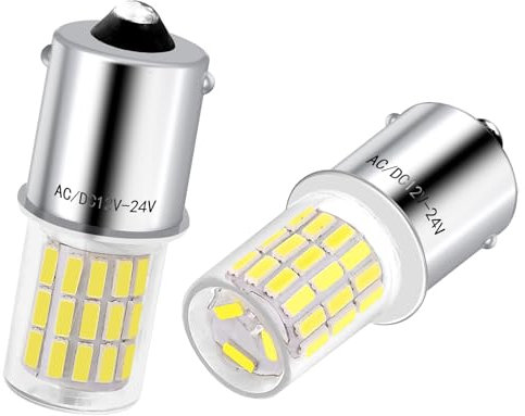Bsxywa 1156 P21W LED Lampadine Ba15s 12V 24V 45SMD Bianca 6000K, Per Auto Luce Retromarcia, Posteriori, Parcheggio DRL Marcia Diurna Freni Luci 2 Pezzi