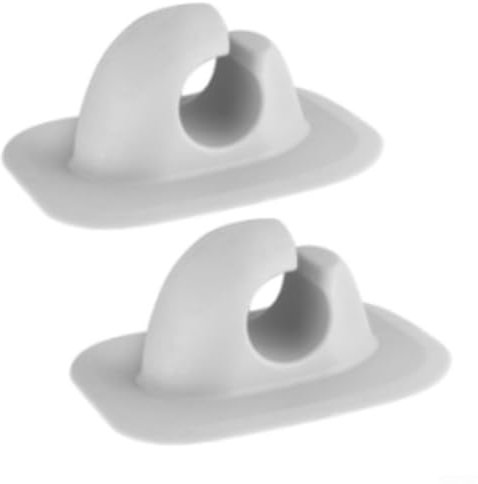 ZYNCUE Juego de clips inflables para remo de kayak, accesorio de montaje de plástico para canoa, balsa, negro, gris, paquete de 2 (gris)