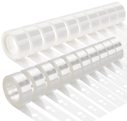 KICNIC Balloon Arch Strip Kit for Garland, 164 Feet Balloon Tape Strips and 1000 Glue Point Dot Stickers for Party Wedding Birthday Baby Shower Graduation Decorations