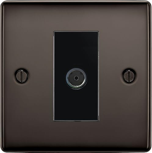 BG Nexus Metal Black Nickel Co-axial Socket NBN60B