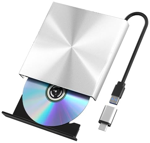 Lettore DVD esterno USB 3.0 Type-C CD for PC Laptop Desktop Windows 10 11 Mac OS