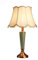 Mengjay Tischlampe Vintage Keramik, Schlafzimmer Nachttischlampe Plissee Lampenschirm Gemalt grün Porzellan Lampe Körper Chinesische Schreibtischlampe, Wohnzimmer/Arbeitszimmer/Esszimmer (B)
