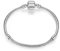 Beads R Us ® - Sterling Silver Pandora Style Snap Clasp Snake Chain Charm Bracelet in 10 sizes, Compatible with all European style Charms, Beads and Clips (23cm)
