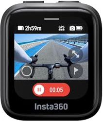Insta360 Fjärrkontroll med GPS-förhandsvisning, fjärrstyrning, justerbar snodd, kompatibel med Ace och Ace Pro