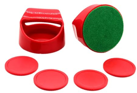 rockible Air Hockey Schläger/Schieber, Air Hockey Schläger, Air Hockey Pucks, Torgriffe Schieber für Spiel Sport Party Freunde Erwachsene