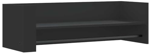 vidaXL Vägghylla svart 100x35x30,5 cm konstruerat trä, väggförvaring, kubhylla, bokhylla, förvaringshylla, kubhyllor, bokhyllor, svävande hylla