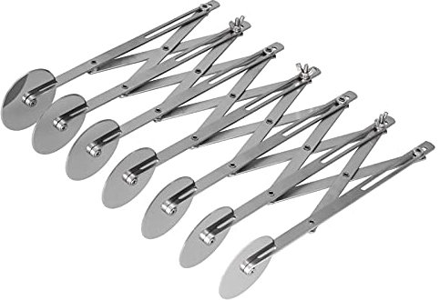 Cortador de Repostería, Rodillo de Masa de Múltiples Ruedas, Divisor de Repostería para Galletas, Cortador de Masa de Acero Inoxidable, Cuchillo de Repostería Redondo (Cuchillo