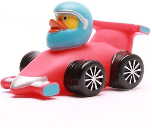 Duckshop I Fórmula 1 Patito de baño I Pato de baño L 10 cm I Regalo para fans de los coches I Regalo Niños I Regalo Acción I Regalo Coche Carreras Fans