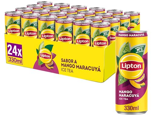 Lipton Mango maracuyá 330ml, Refresco de Té, Pack de 24 x 330 ml