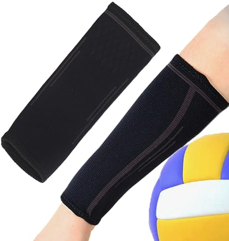 Volleyboll Arm Skydd Kompressionsarmskydd för Volleyboll | Andningsbart Armskydd med Handske och Ej Glidande Passform för Träning till Ungdomar Damer och Herrar