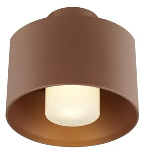 SLV takmonterad lampa 1008200/belysning för väggar, vägar, ingångar, LED-spotlight utomhus, bygglampa utomhus, trädgård, takstrålkastare/E27 IP65 13 W rost
