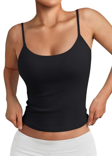 LILLUSORY Womens Spaghetti Strap Camisole Tank Tops UK Sleeveless Strappy Vest