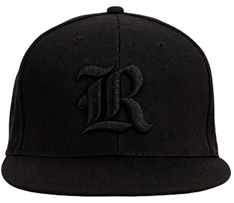 4sold Fullcap, 6-panels basebollkeps, baseball svart Versch snapback, (Designerbasebollkeps, män, kvinnor, unisex, vuxna) hiphopmössa, hysteres-stängning, R, En Storlek