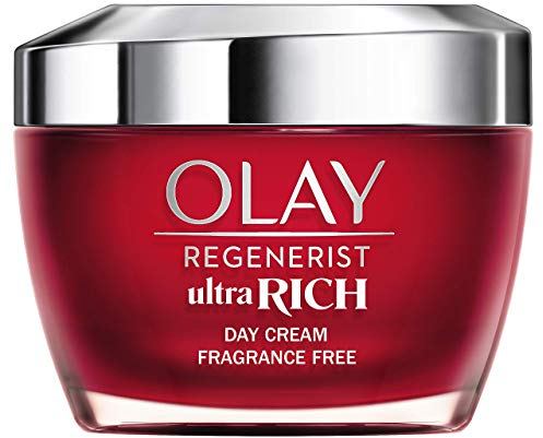 Olay Regenerist Ultra Rich Crema De Día, Textura Rica No Grasa, Con Vitamina B3, Péptidos Y Manteca De Karité Sin Perfume, 50ml