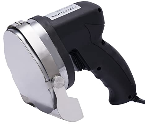 Kebab - Kebab portatile in cordless cordless da 80 W, 1-8 mm, con coltello elettrico in acciaio inox, per kebab