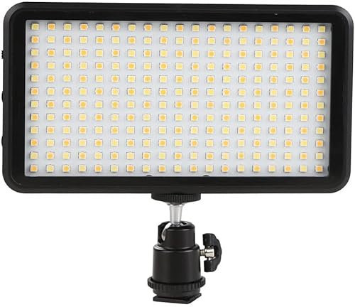 W228 LED-videolampa 6 000 k dimbar ultraljus panel digitalkamera/videokamera ljus, LED-ljus (inget batteri)