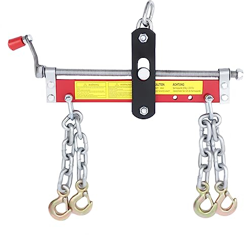 TaNeHaKi Equilibratore per motore, traverse, sollevamento motore, gru di sollevamento, traverse, officina, gru, supporto motore, gancio di sicurezza 900 kg