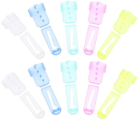 iplusmile Anillos para Tejer de Plástico Multicolor 10 Piezas Anillos de Tensión para Ganchillo Bucles Abiertos para Hilo de Lana Herramientas Ligeras para Tejido y Manualidades